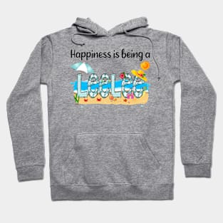 Happiness Is Being A Leelee Summer Beach Happy Mother's Day Hoodie